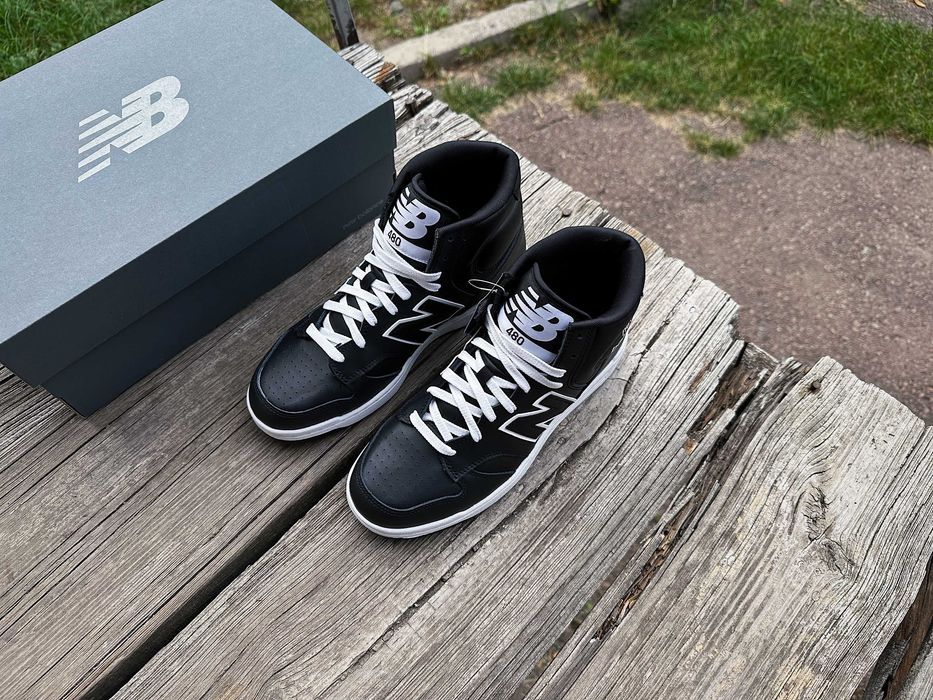 Мужские кожаные кроссовки New Balance 480 (2 цвета) BB480COA Оригинал