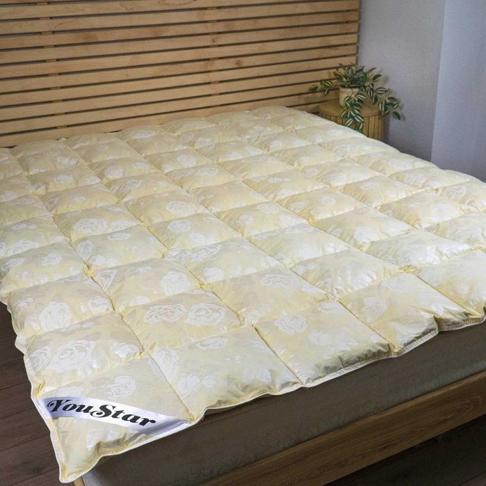 Ковдра YouStar полуторна 145х205 штучний лебединий пух бежева