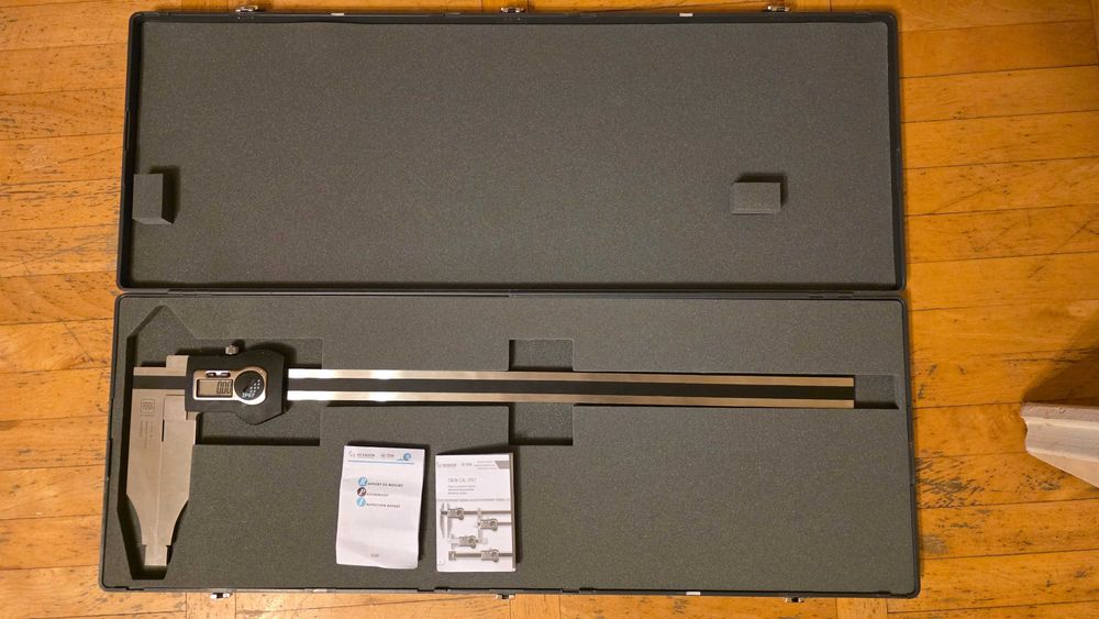 Suwmiarka elektroniczna TESA, 500 mm 0,01 mm, TWIN-CAL, IP67