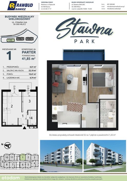 Nowe mieszkanie Stawna Park Milicz