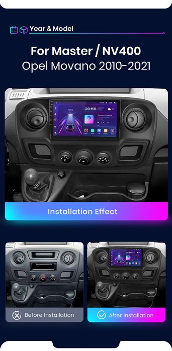 Radio nawigacja Renault MASTER Opel MOVANO NAVI GPS Android