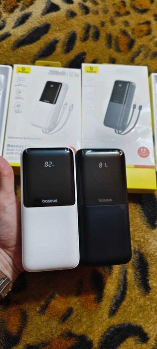 Повербанк / Павербанк Baseus 20000mAh 22.5W з вбудованими кабелями