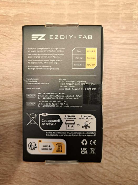 Adapter kątowy 180° RVS EZDIY-FAB 12V-2x6