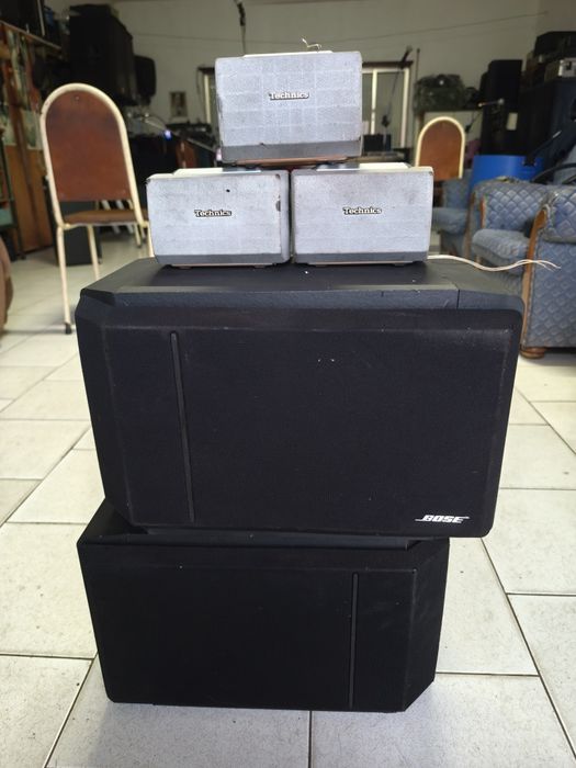 Colunas Bose e Technics
