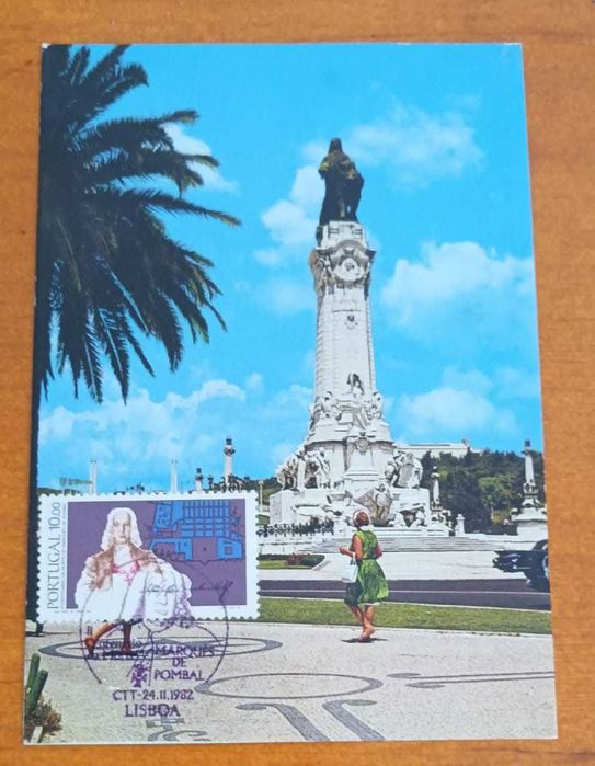 Postal Marquês de Pombal 1982