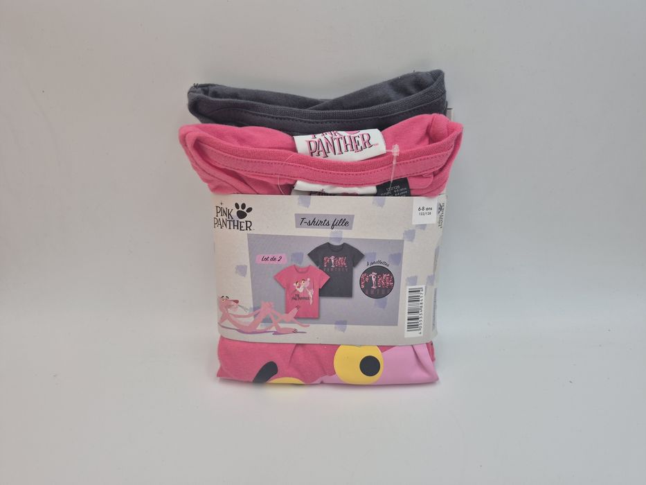Zestaw 2 T-shirtów 122/128 Różową Pantera