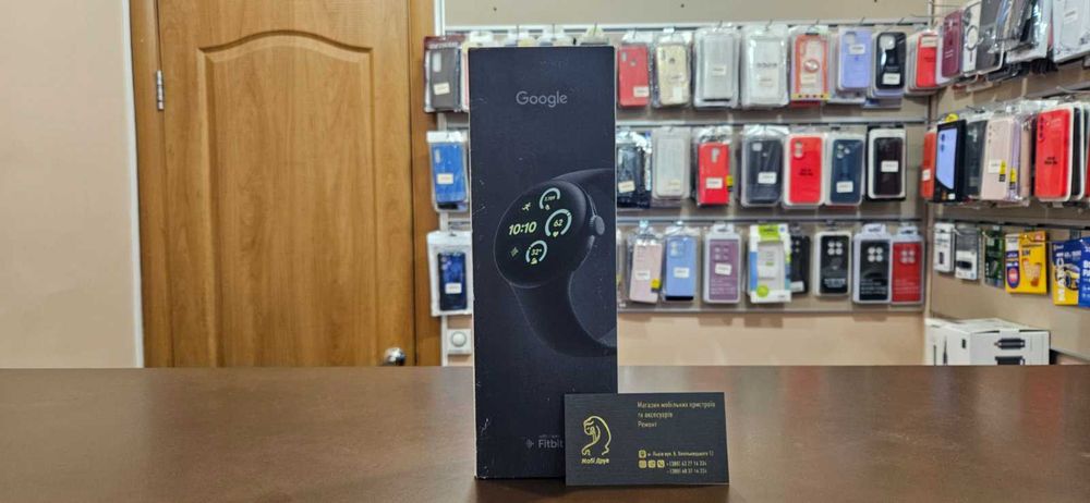 Google Pixel Watch 3 41 mm Wi-Fi Matte Black Aluminum Case/Obsidian Active Band