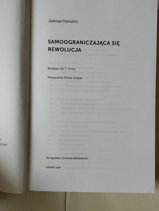 Staniszkis samoograniczająca się rewolucja
