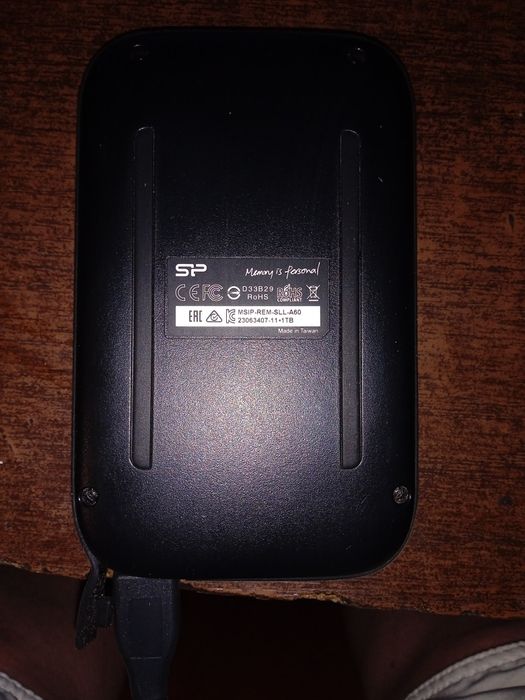 Зовнішній диск SP Armor 60 Black 1Tb usb 3.0