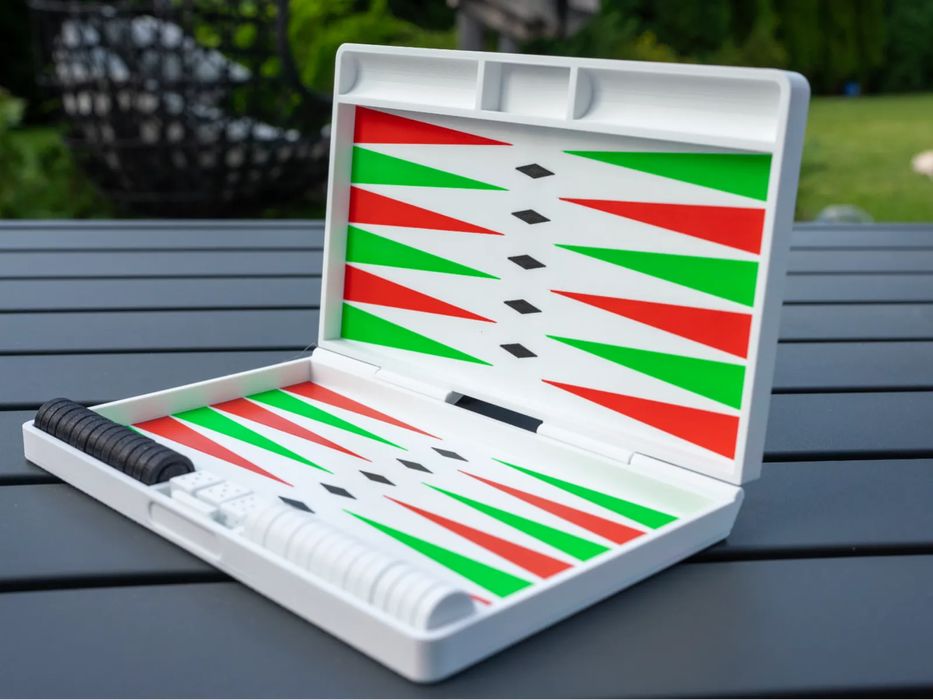 Jogo de Gamão de Viagem Minimalista