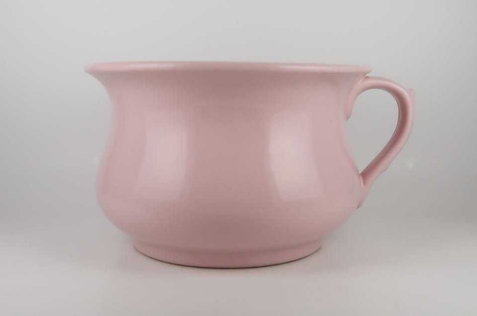 Bacio / vaso de noite antigo em Cor de Rosa - Faiança de Sacavém