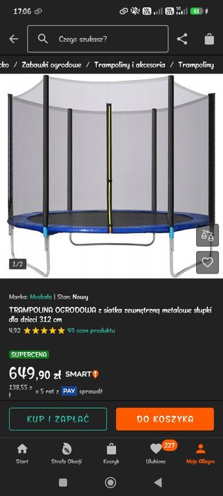 Trampolina dla dzieci