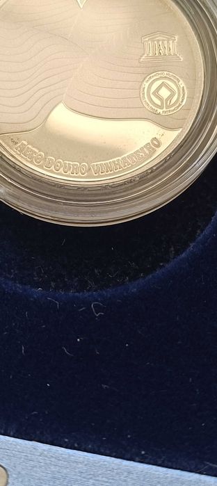 Moeda prata coleção colecionador proof alto douro vinhateiro