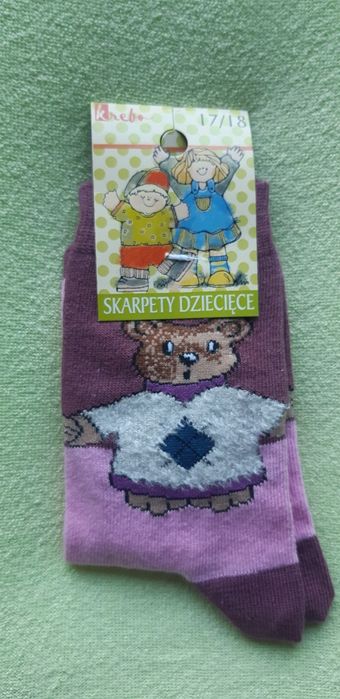 Skarpetki dla dziewczynki, dł. stopy 16-17 cm