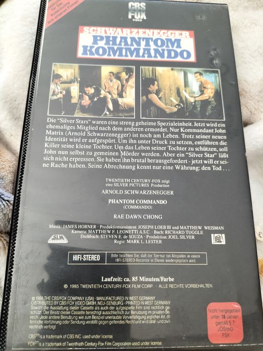 Film VHS commando kommando wideo