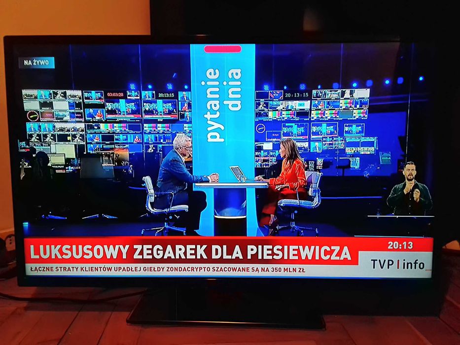 Tv LED 32 cale ! Full HD 1920 x 1080p, Dvb-T2 H.265 HEVC, 3 x HDMI + pilot
