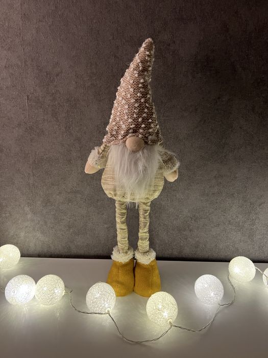 Різдвяні гноми 60см - святковий декор,новорічна прикраса, пара гномів