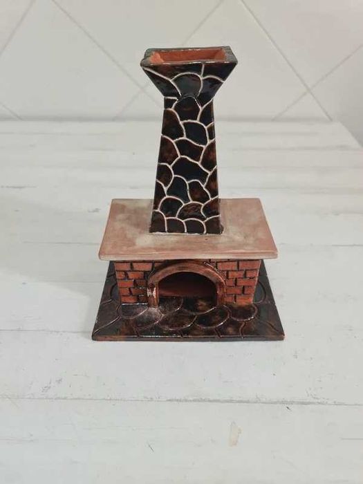 Forno Lareira Decorativo em Barro Antigo Arcil