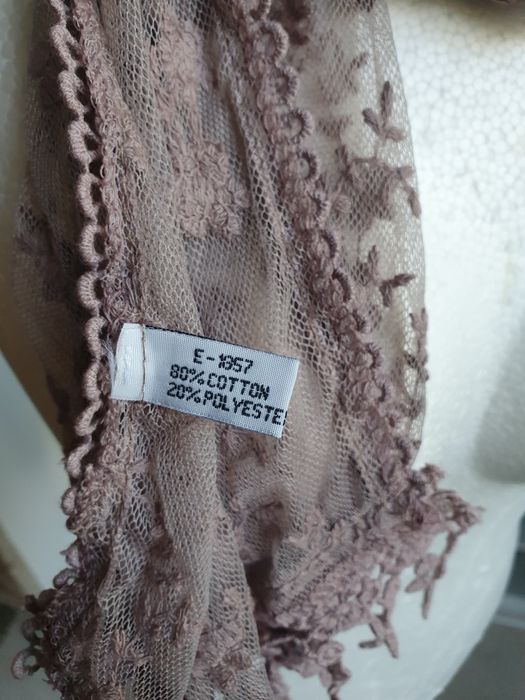 Szal pudrowy róż, mgiełka