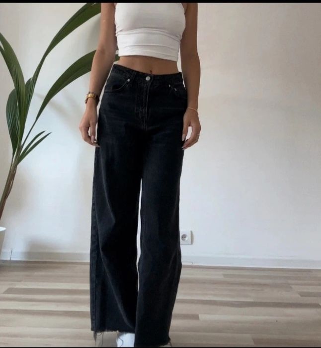 Spodnie jeansowe szerokie