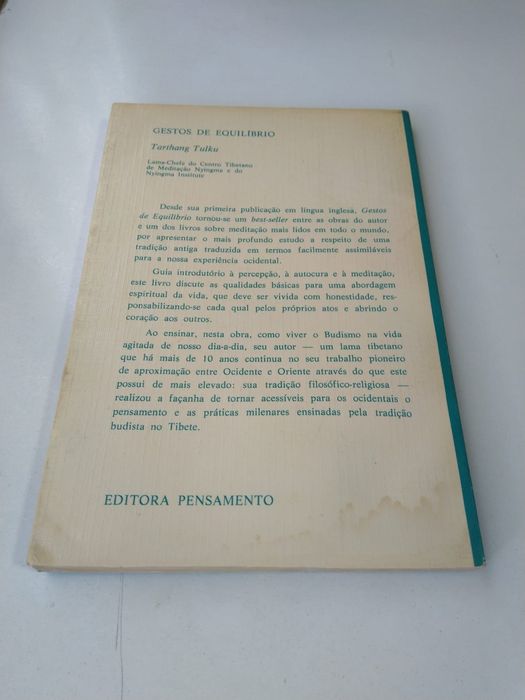 Gestos de Equilíbrio, de Tarthang Tulku