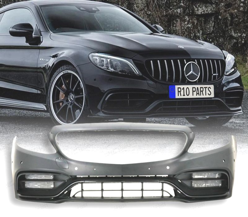PARA-CHOQUES FRONTAL MERCEDES W205 18-21 LOOK AMG C63 PDC