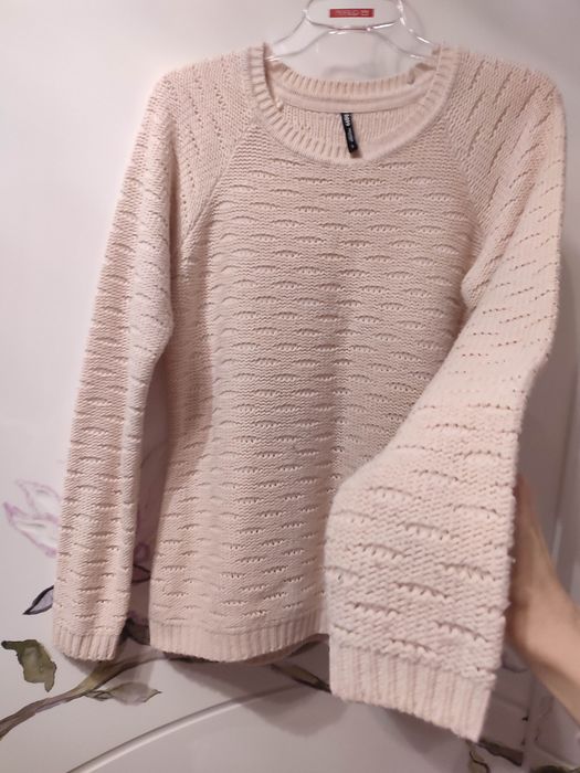 Sweter Cropp S łososiowy
