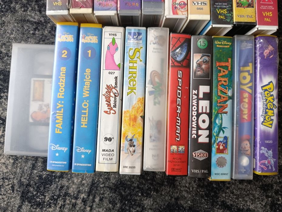 Kasety VHS bajki