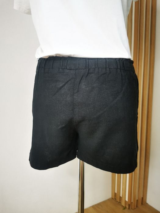 Krótkie spodenki, szorty lniane, wiskozowe, primark, 42, XL, 14