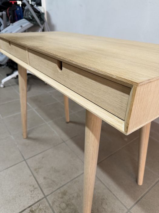 Biurko drewniane dębowe Dąb 100x45 skandynawskie