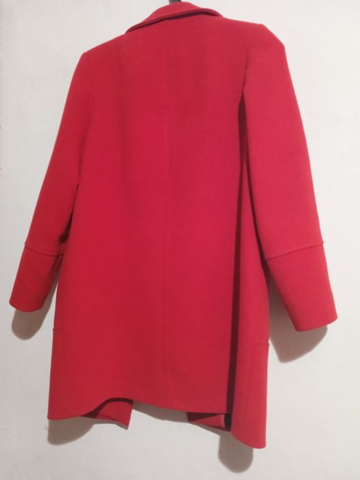Пальто червоне вовна