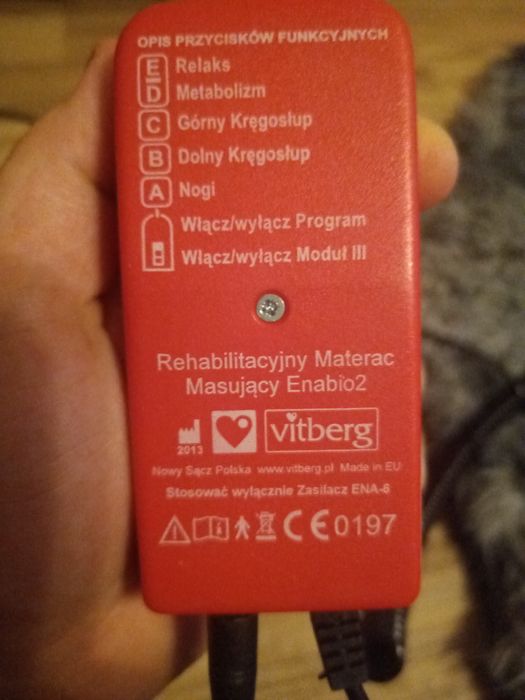Rehabilitacyjny Materac Masujący  Vitberg Enabio2