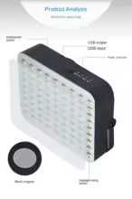 Лампа-ліхтар з павербанком 12000 mAh , з магнітом та гачком