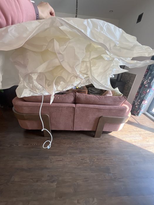 Lampa IKEA Krusning papierowa chmurka