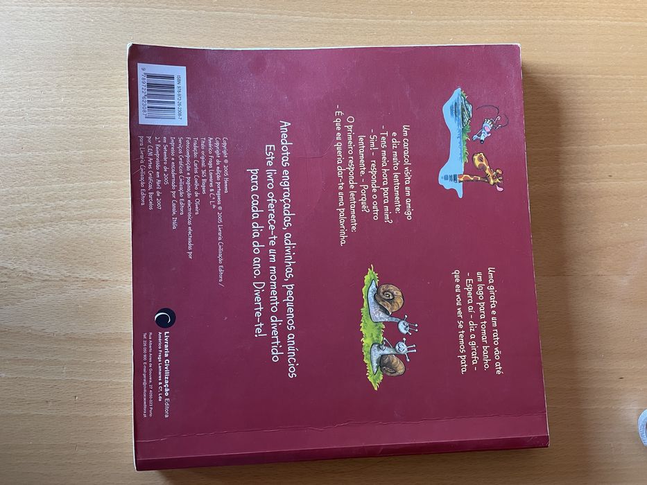 Livro “ 365 Piadas” , Editora Civilização