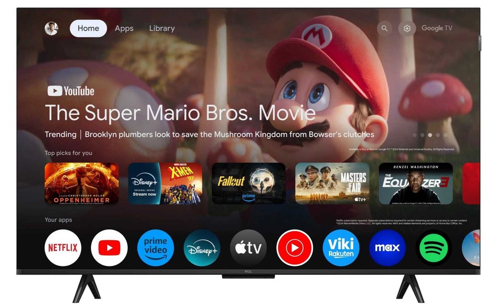 Telewizor TCL 43L5A QLED Full HD  Smart TV: Google TV