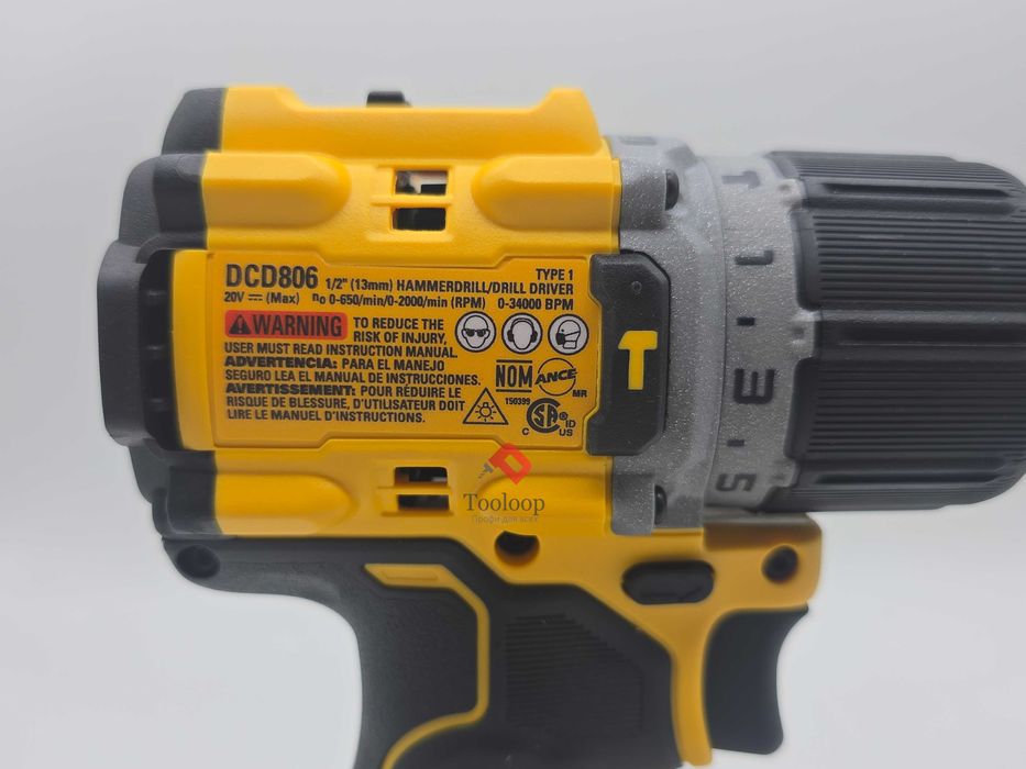 Аккумуляторный бесщеточный ударный шуруповерт Dewalt DCD806B 20V