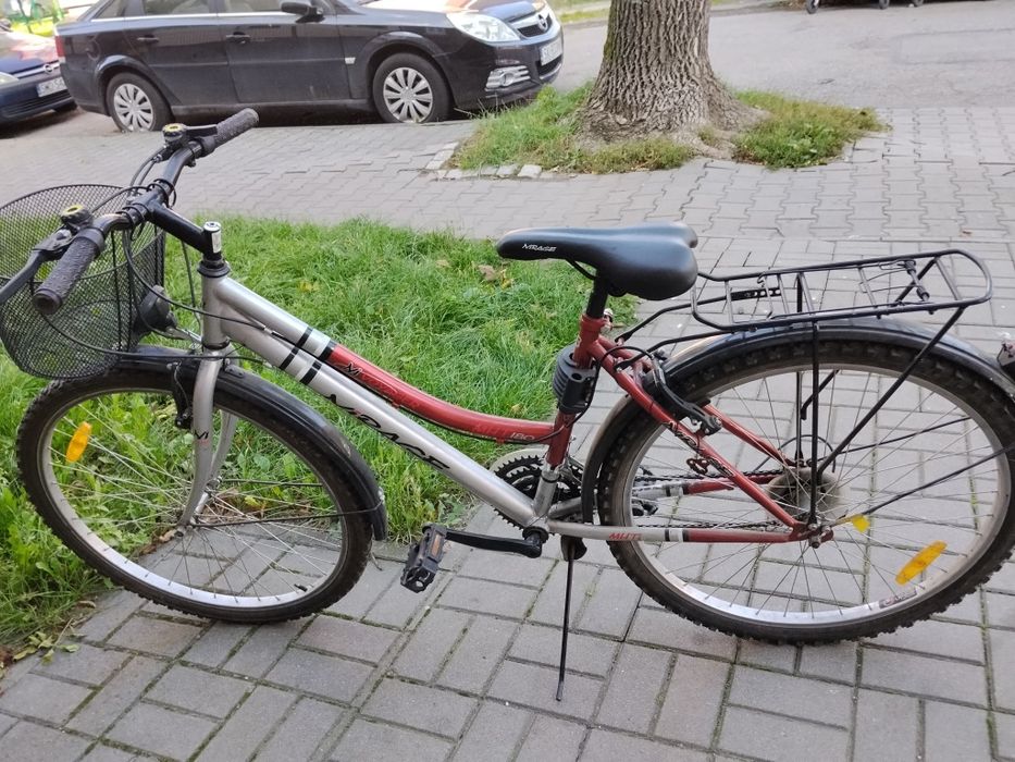 Rower damski z koszykiem