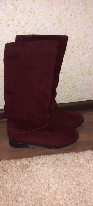 Чобітки замшеві зимові