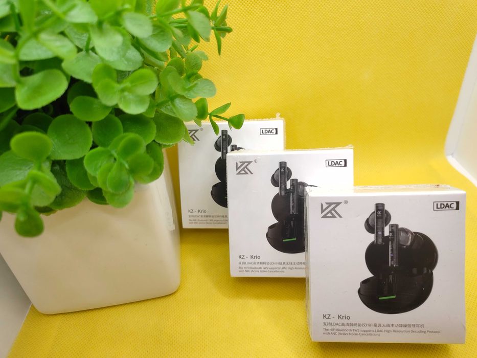 ‼️ KZ Krio - беспроводные наушники с LDAC и aptX, ANC 55dB, 8/32ч.