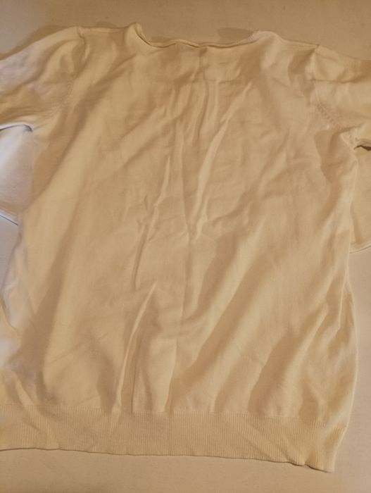 Cardigan em creme,de marca MoCasual, tamanho L