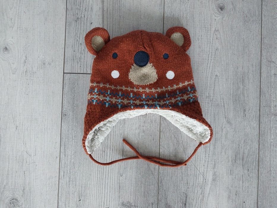 Ciepła czapka chłopięca zimowa rozm 74