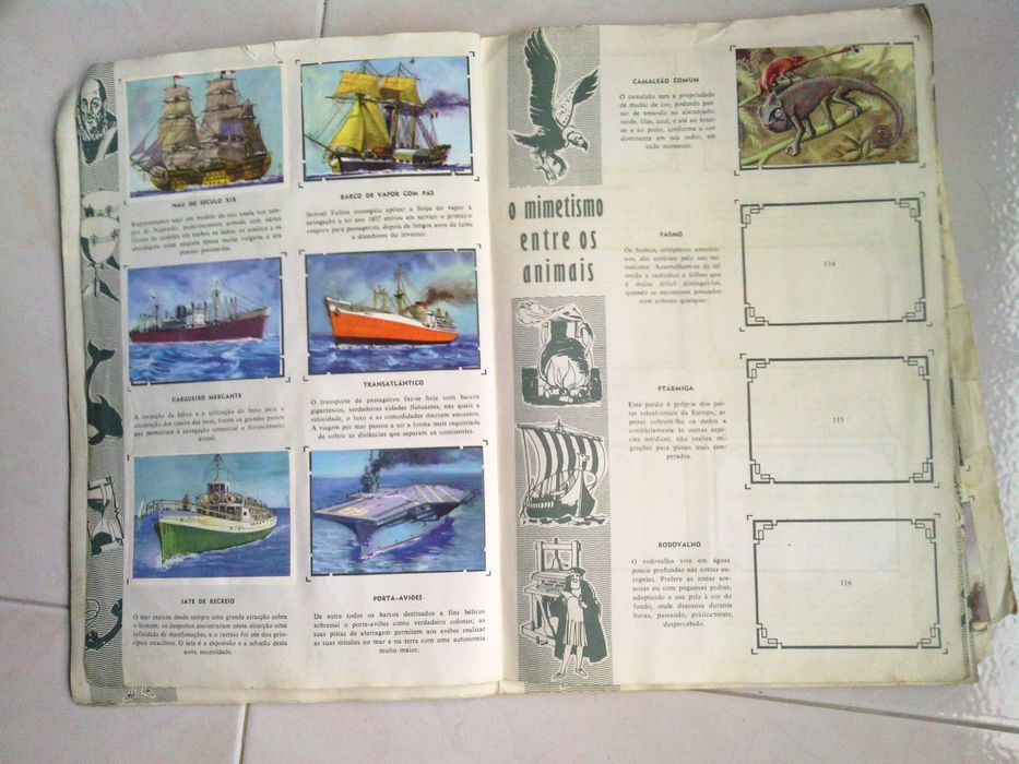 Cromos de: Enciclopédia da Cultura ou Historia da Humanidade de 1973