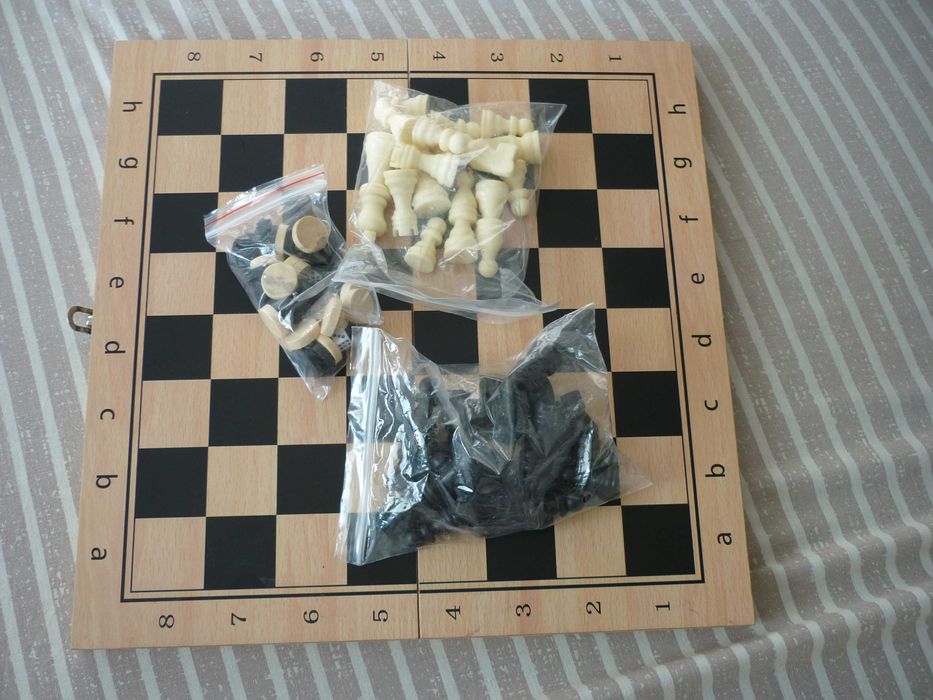 Набір настільних ігор 3 в 1 SP-Sport W7701H шахи, шашки, нарди