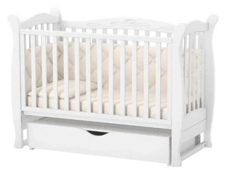 Дитяче ліжечко ВЕРЕС білого кольору