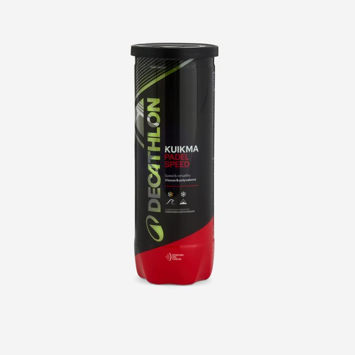 Caixa de 24 tubos de 3 bolas de padel pressurizadas -Kuikma PB Speed