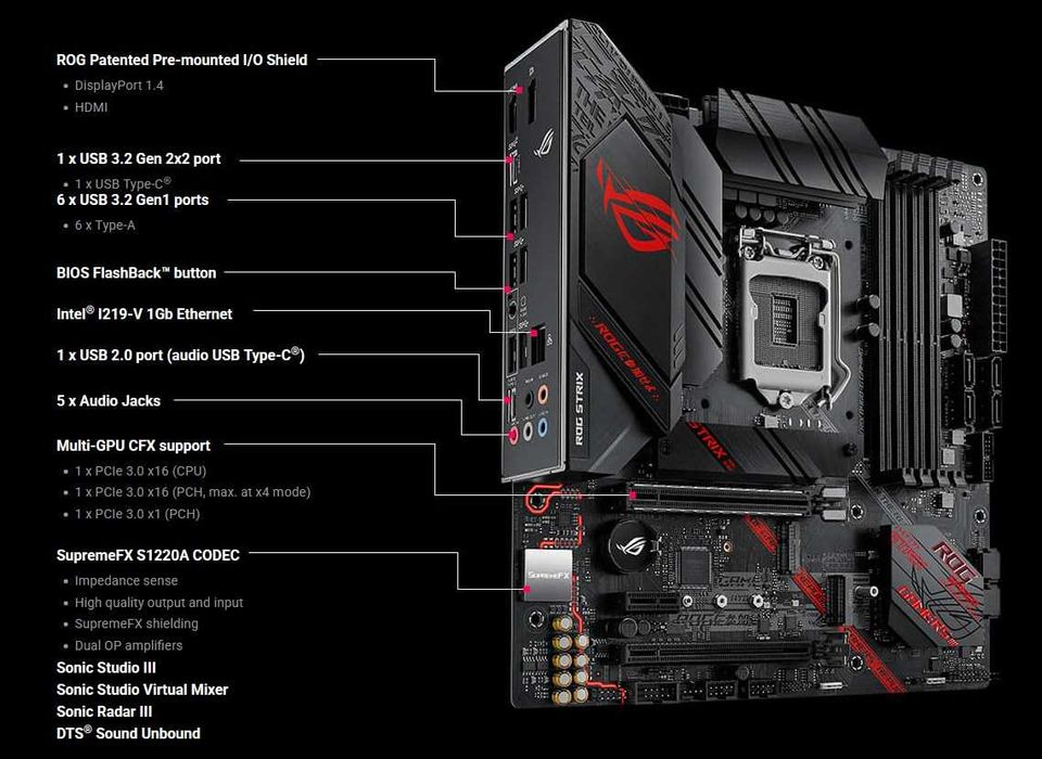 ASUS ROG STRIX B460-G Gaming Motherboard64739700586881123
