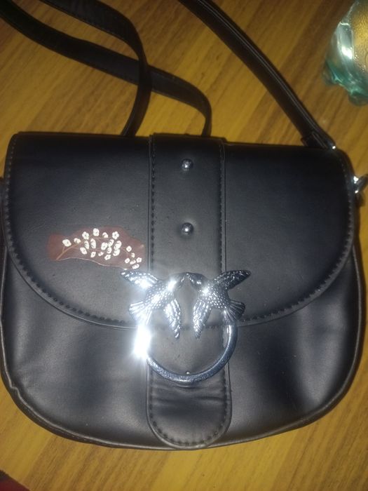 Сумка женская черная через плечо