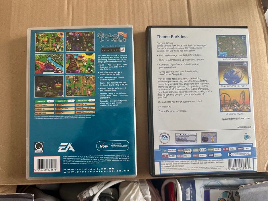 Диски з іграми на ПК Theme Park 2 штуки (Оригінальні)