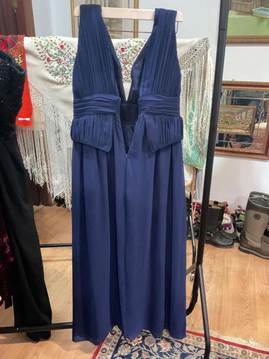 Vestido de noite azul top condição 44